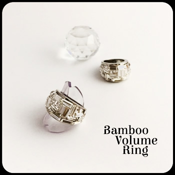 Bamboo Volume Ring by Sourirefranc 12,000円(税別)